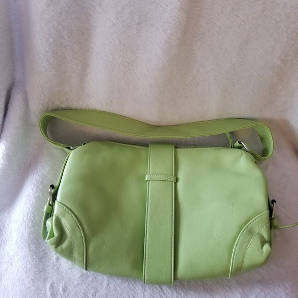 Silver and Green Mini Bag with Structured Design - Picture 4 of 8